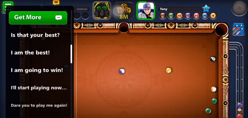 8 ball pool chats pack