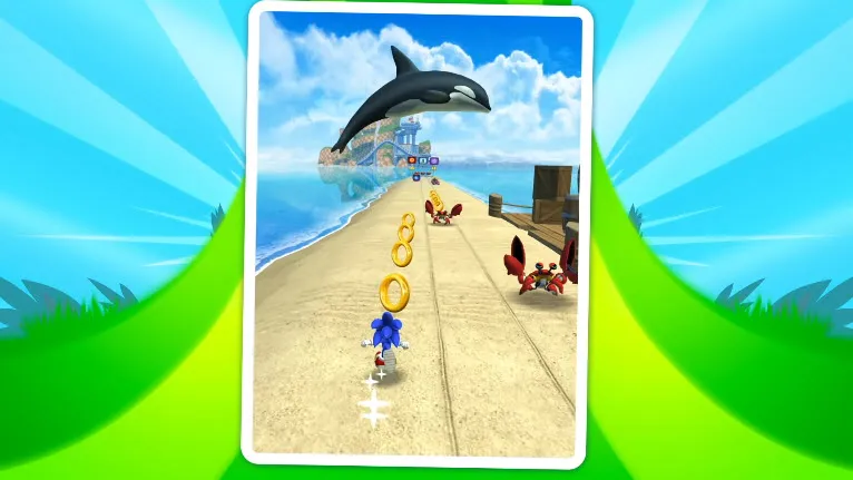 Sonic Dash avoid obstacles